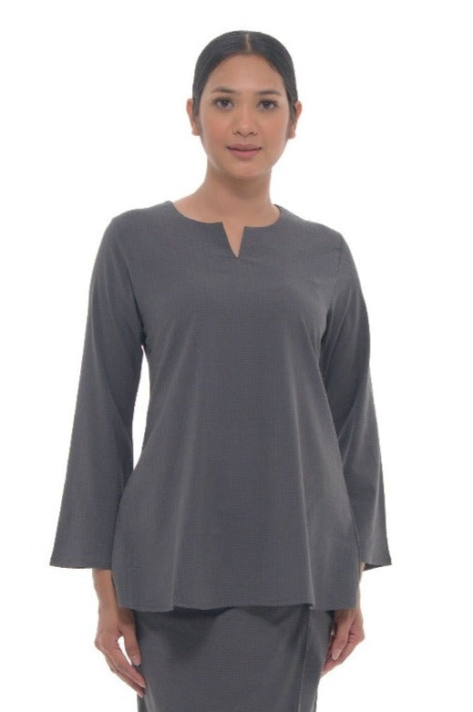 Junita Top in Dark Grey