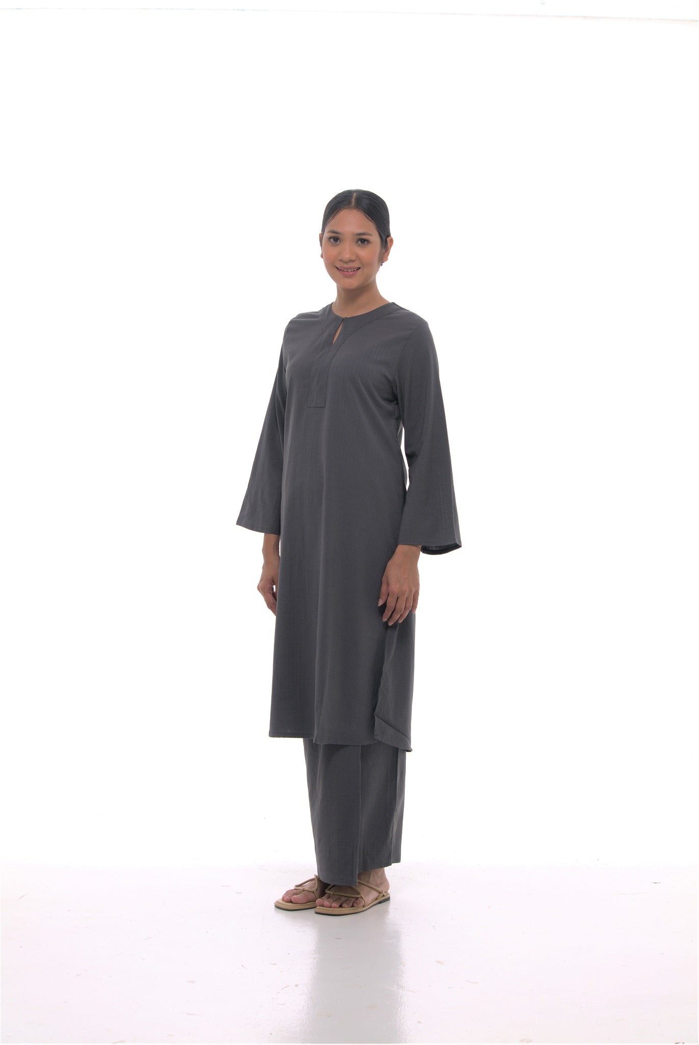 Junita Tunic in Dark Grey