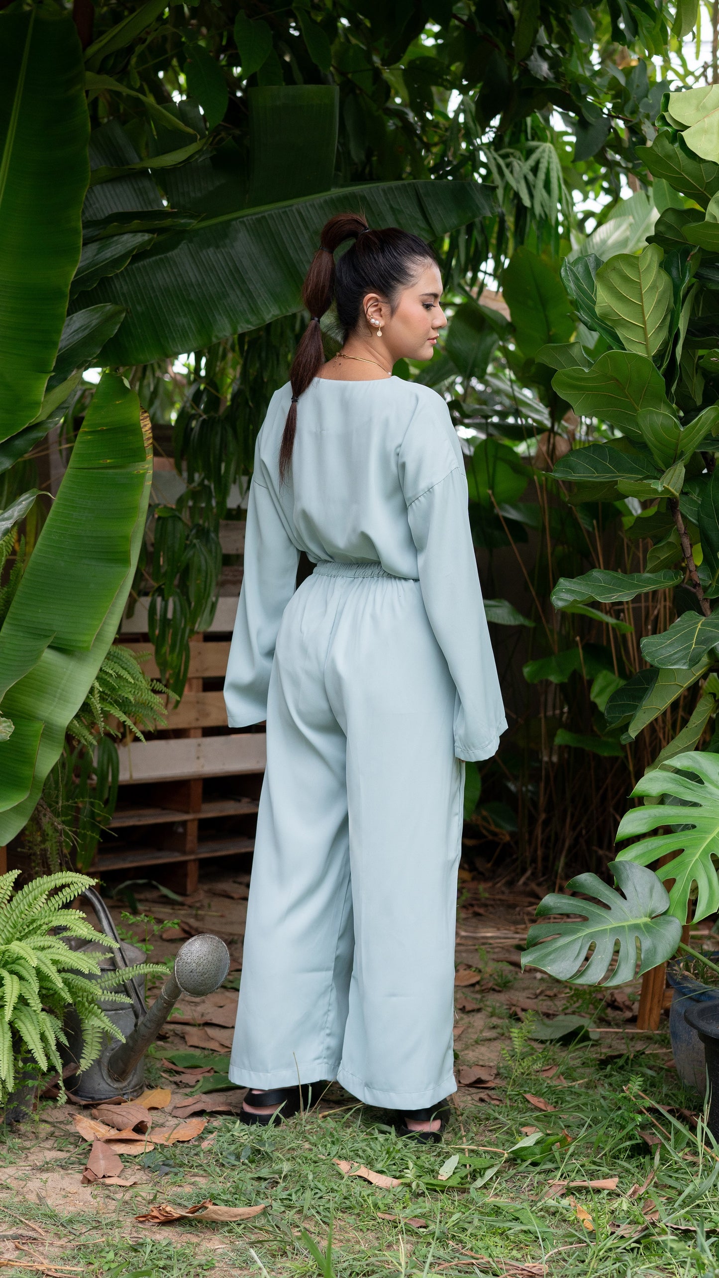 Edza Palazzo in Mint Green