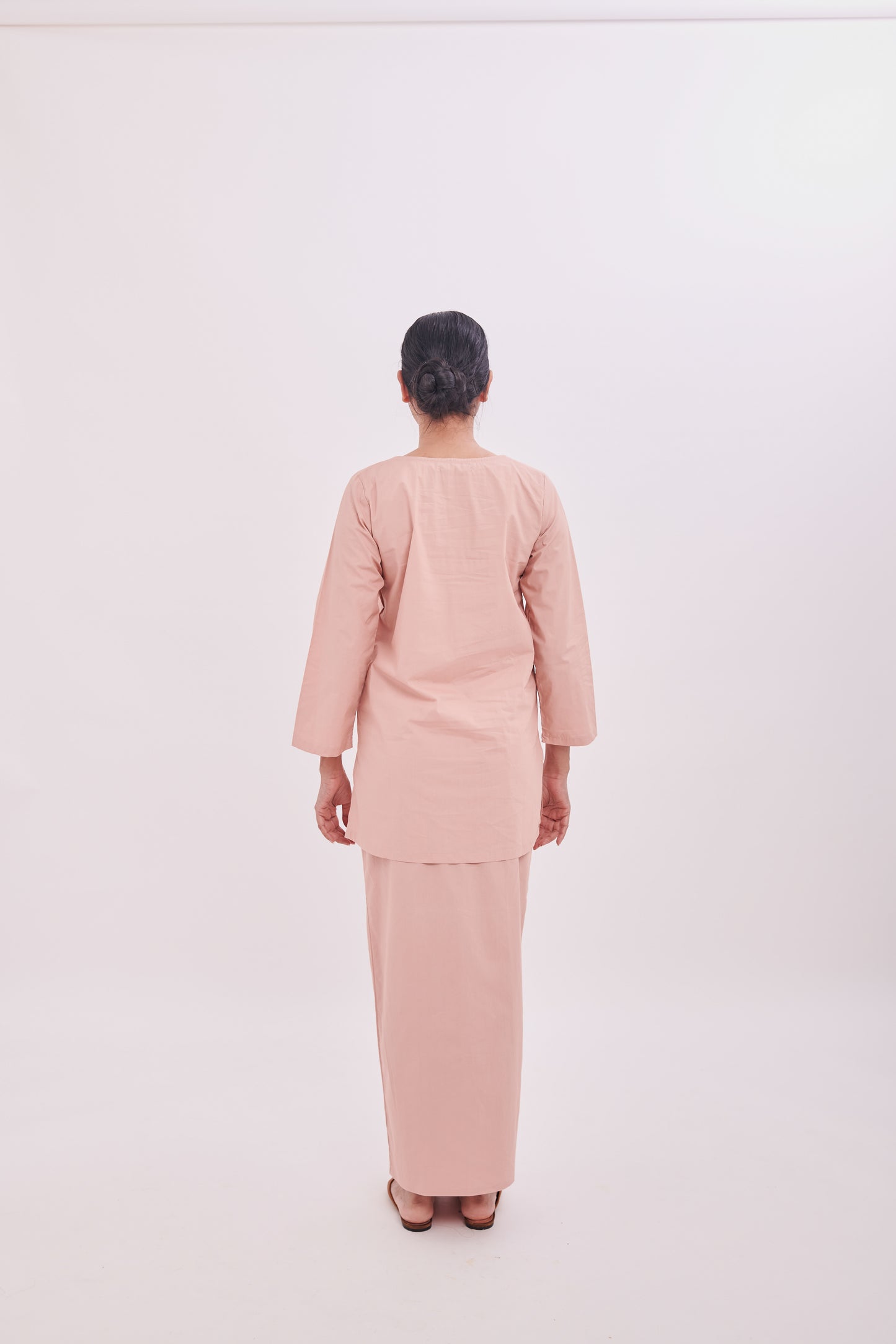 Nabilah Kurung in Nude