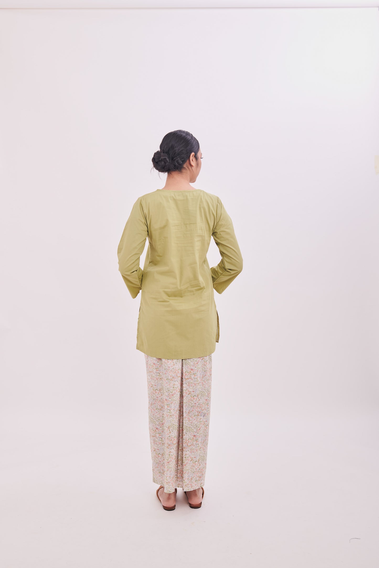 Nabilah Kurung in Light Green