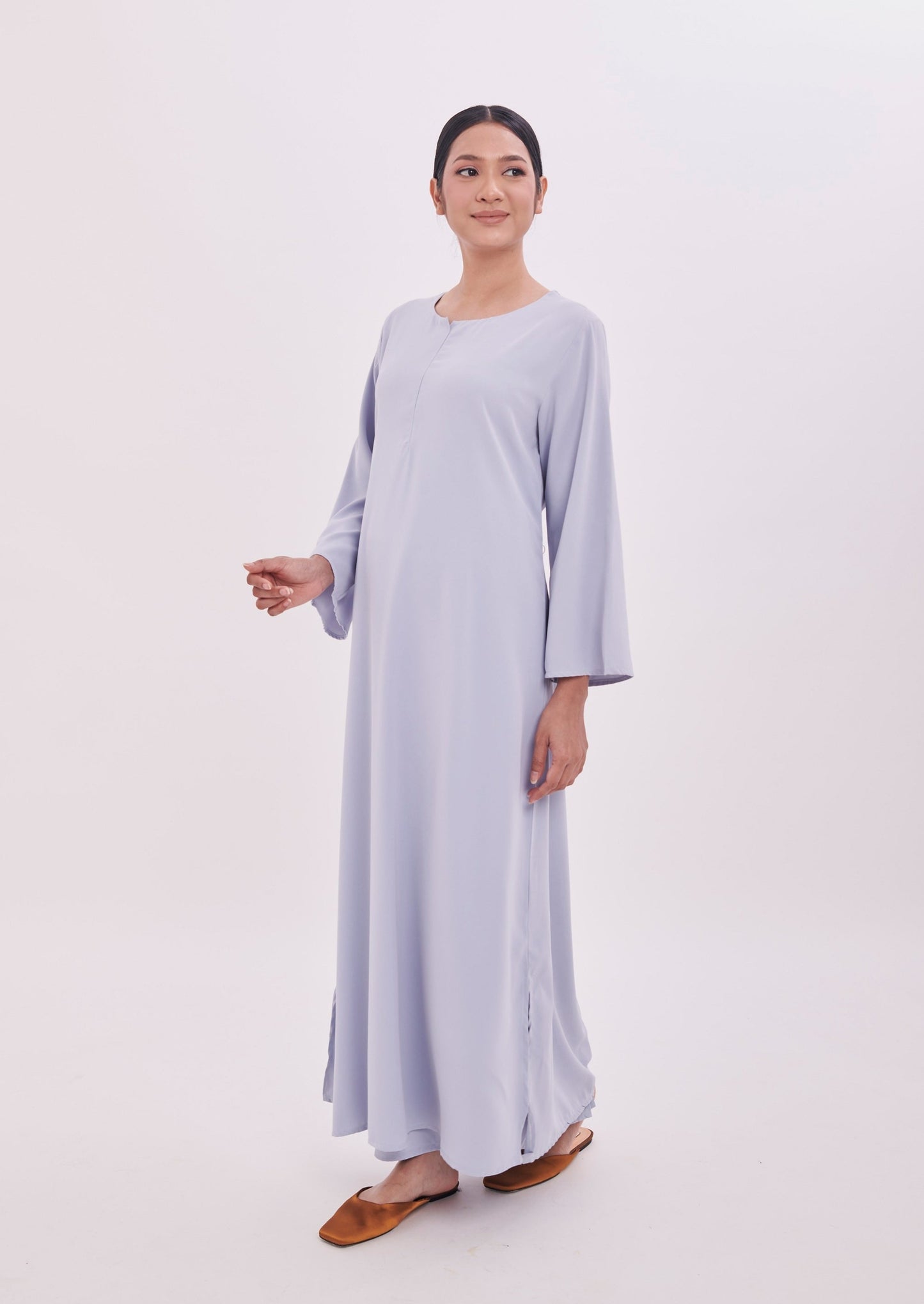 Edza Maxi Dress in Light Blue