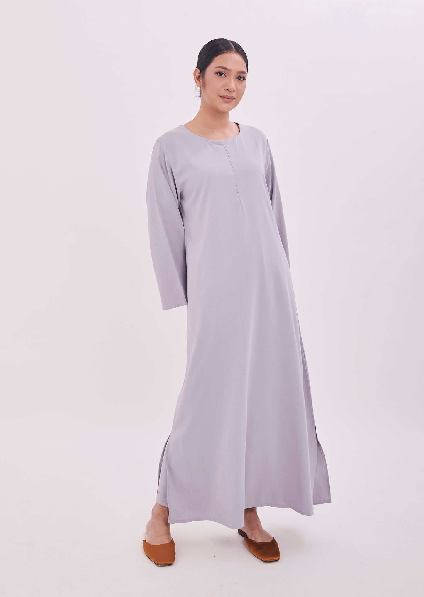 Edza Maxi Dress in Grey
