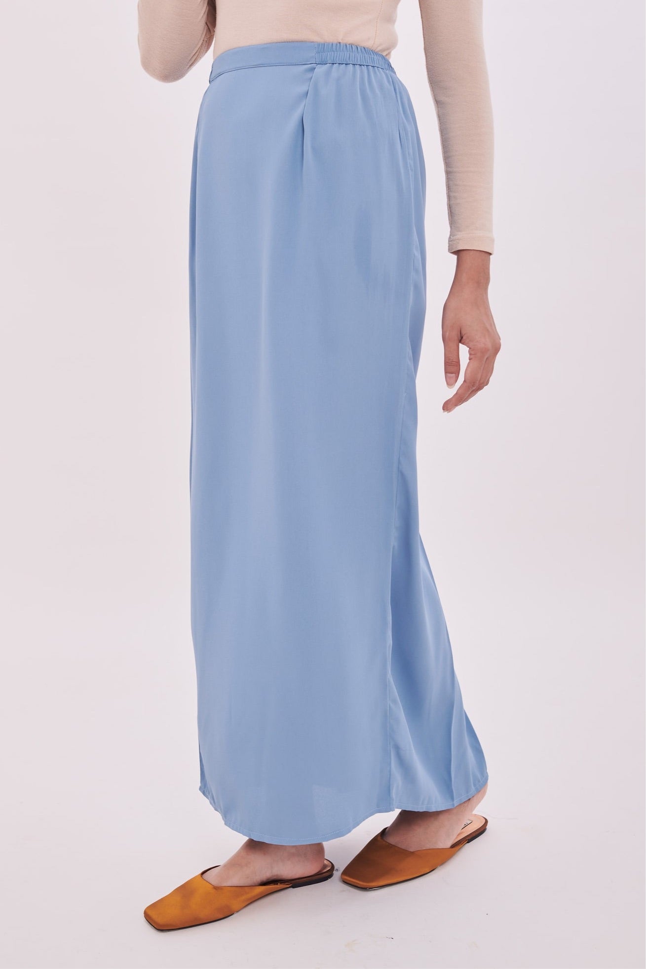 Edza Skirt in Stone Blue