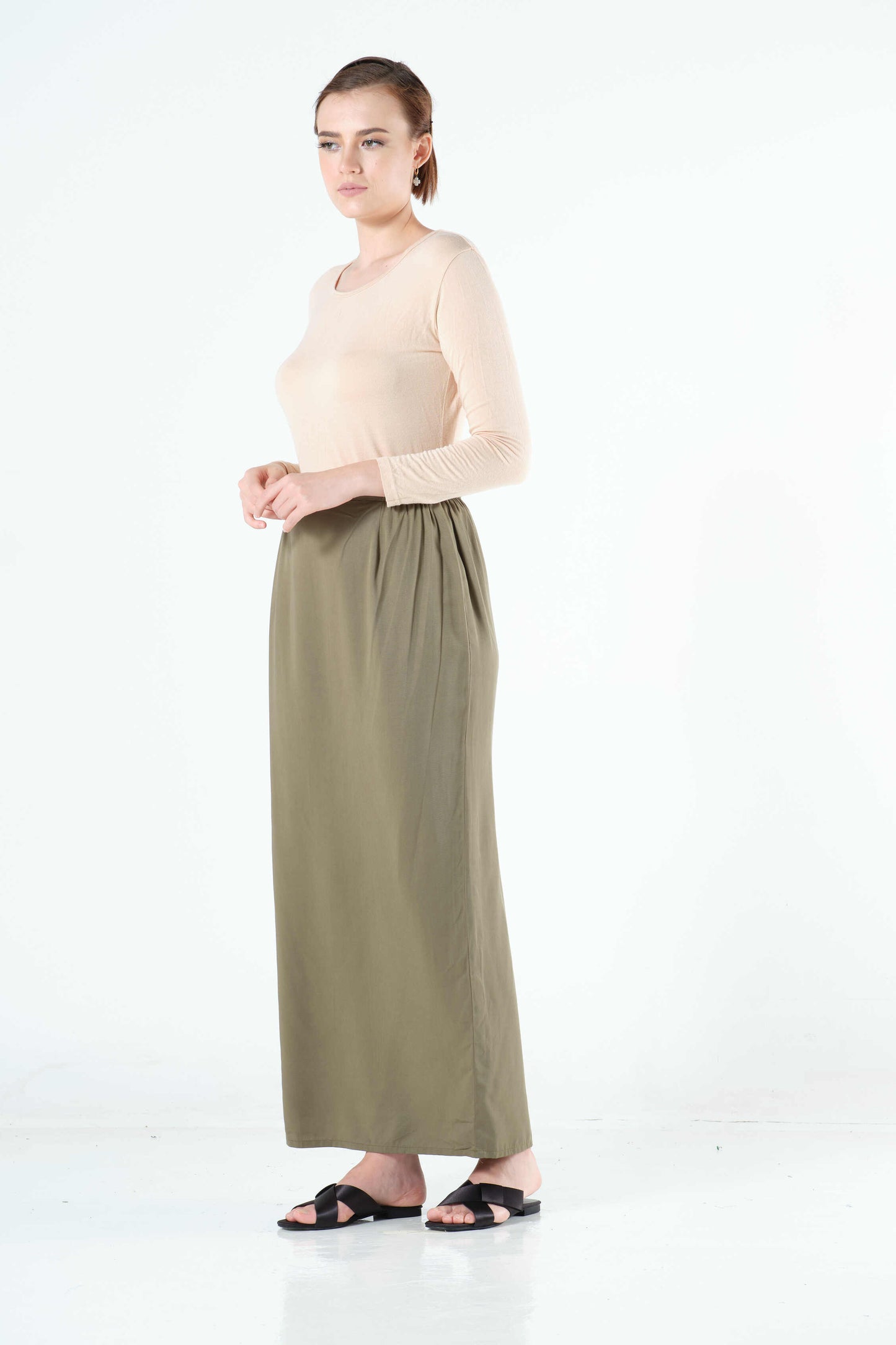 Shaima Sarung in Army Green