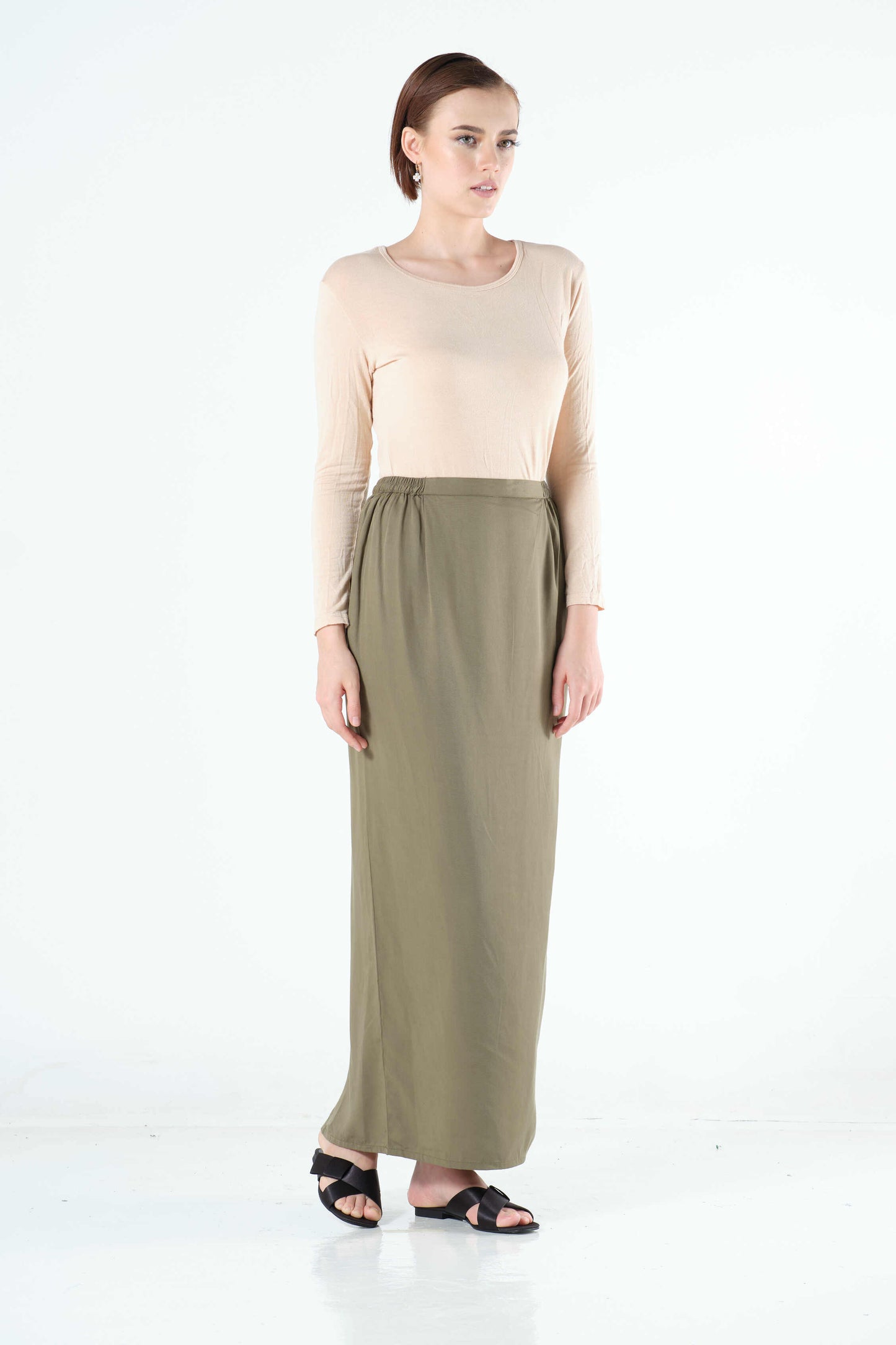 Shaima Sarung in Army Green