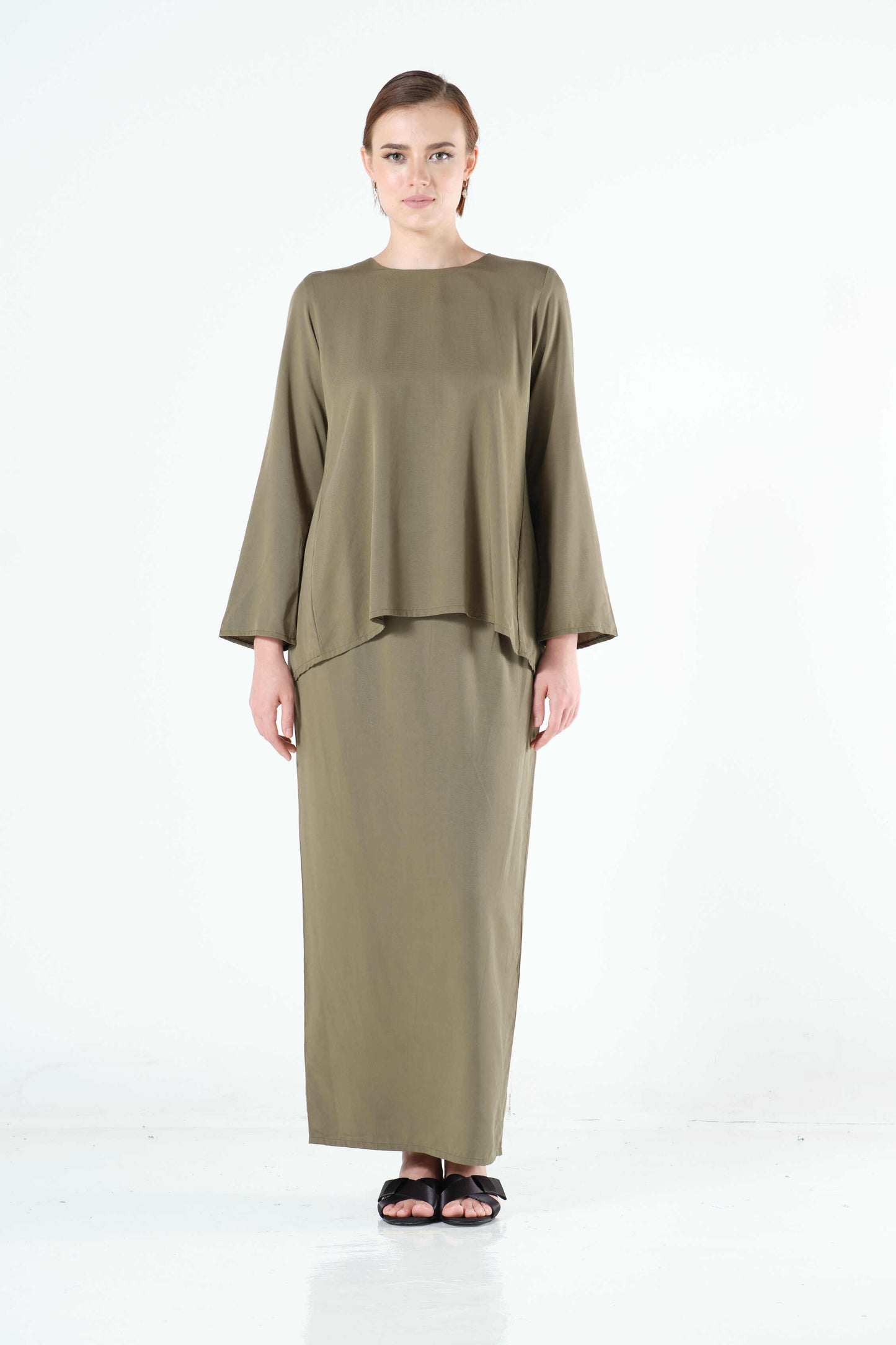 Shaima Top in Army Green
