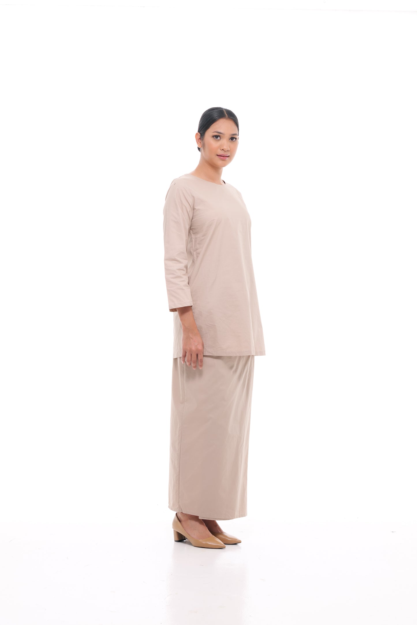 Nabilah Kurung in Khaki