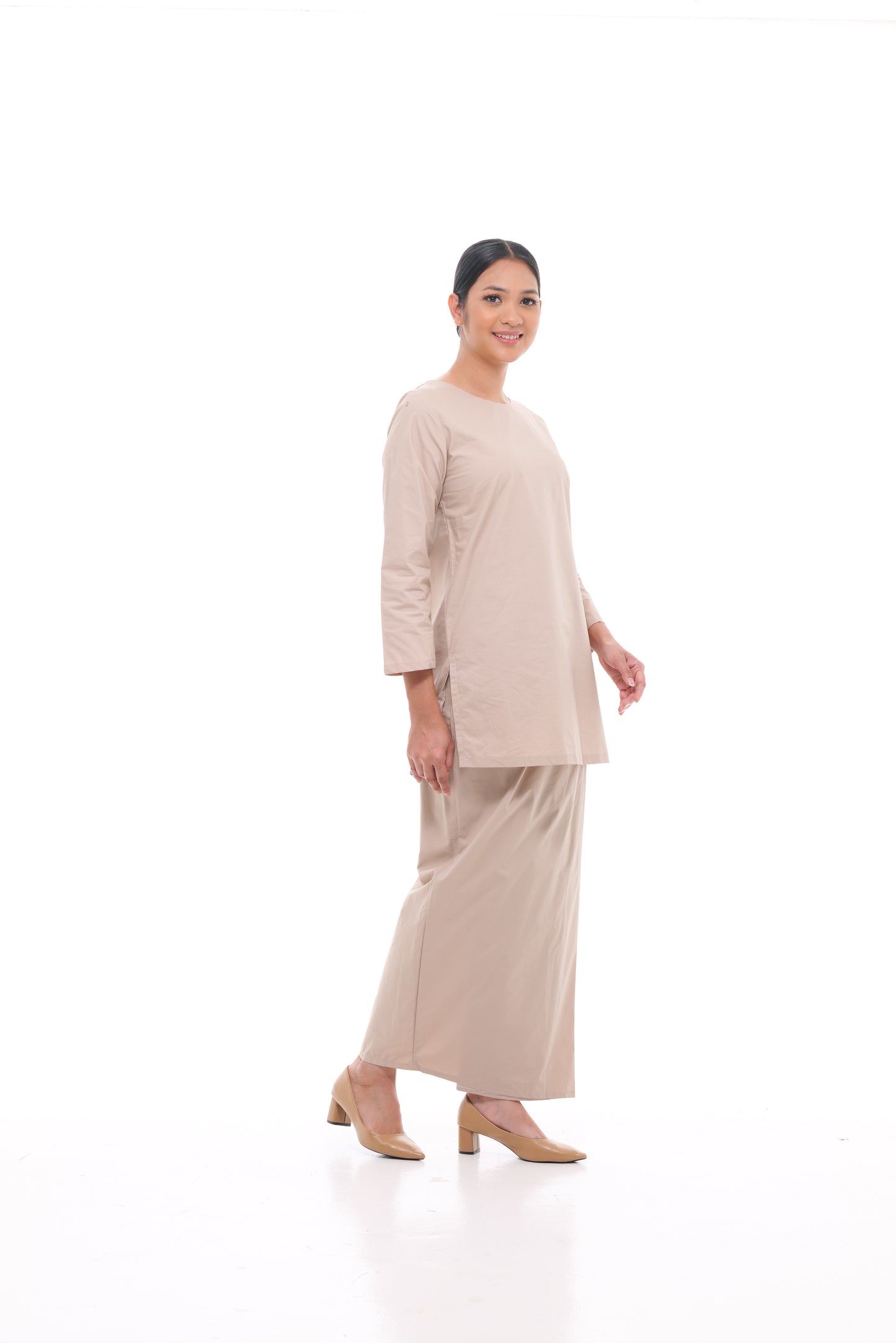 Nabilah Kurung in Khaki