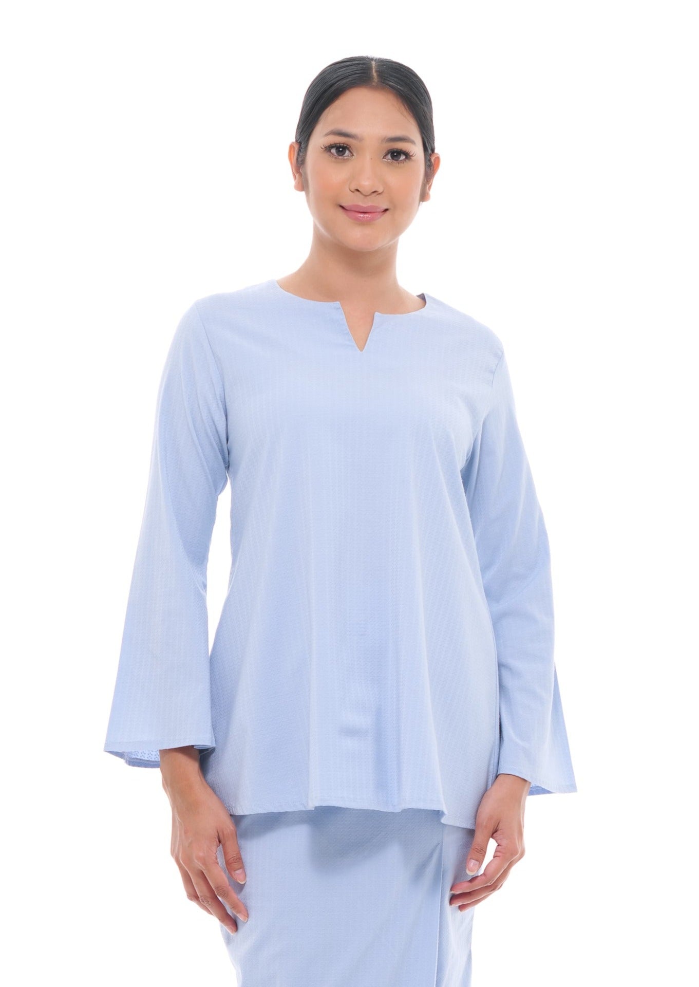 Junita Top in Powder Blue