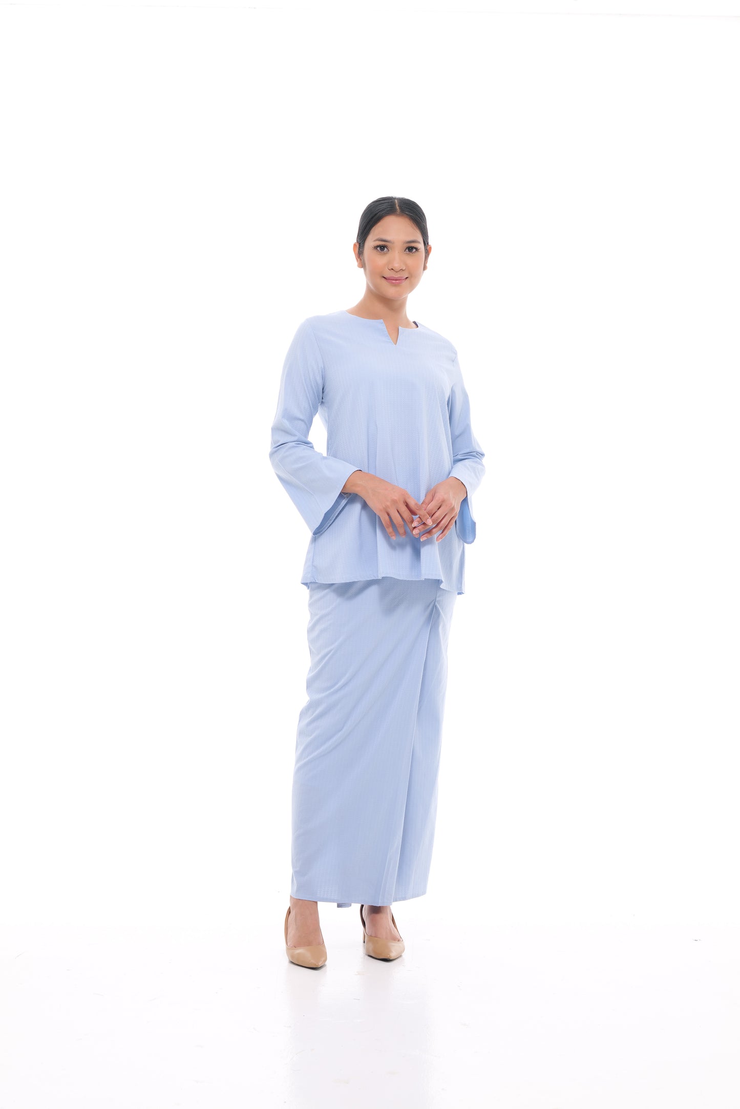 Junita Top in Powder Blue