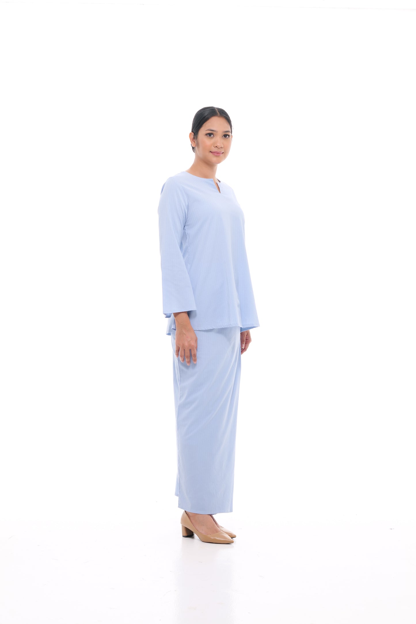 Junita Top in Powder Blue