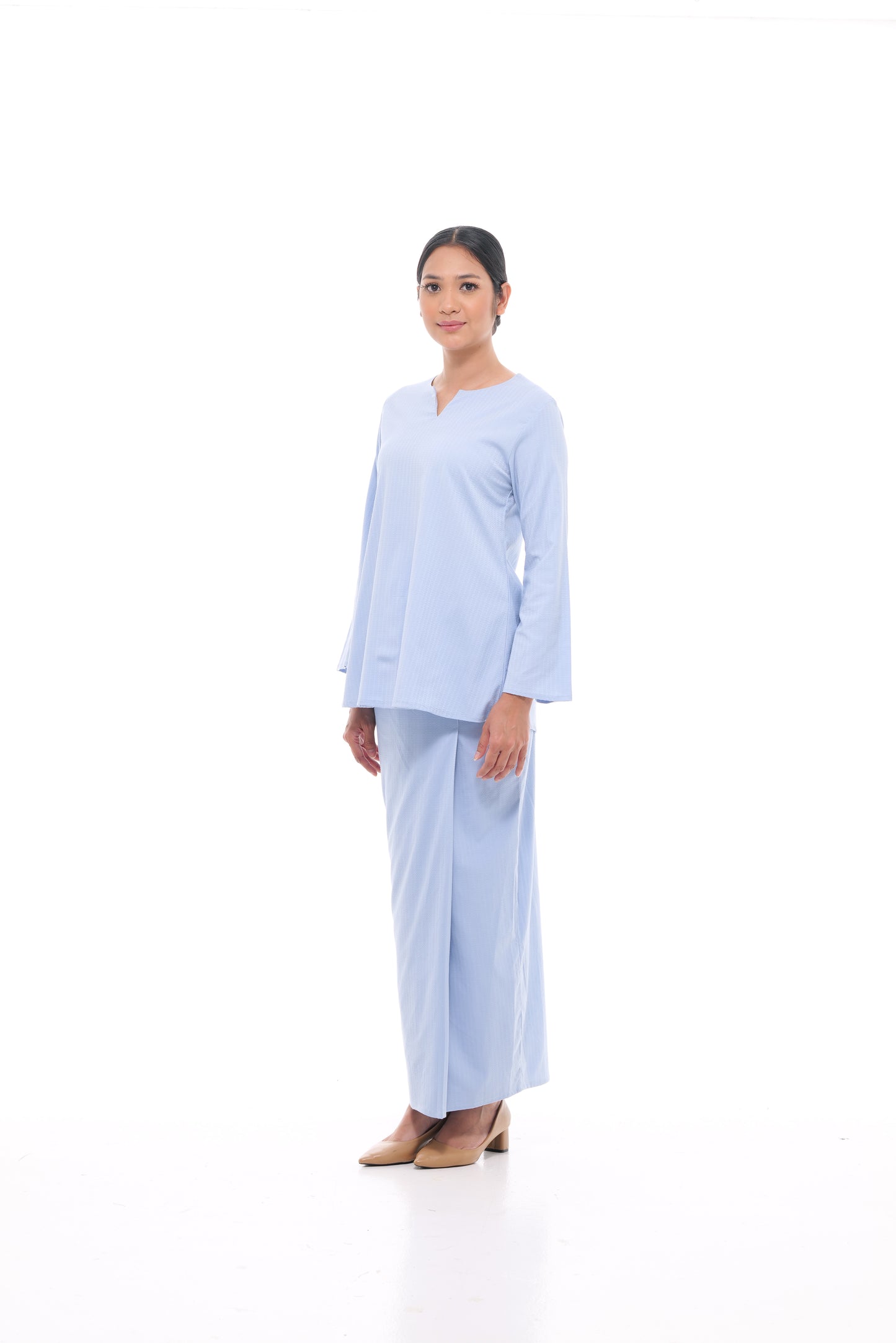 Junita Top in Powder Blue