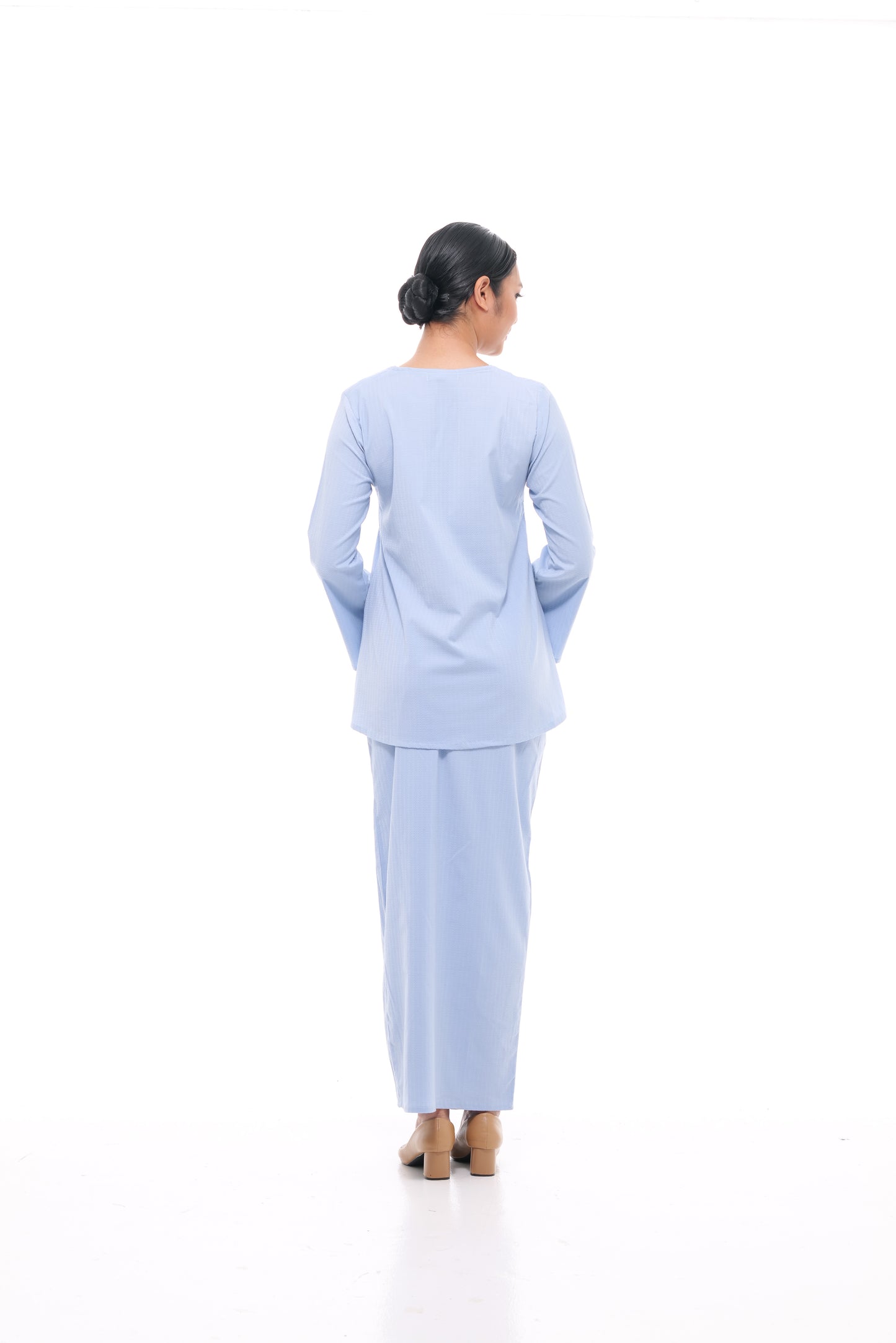 Junita Top in Powder Blue