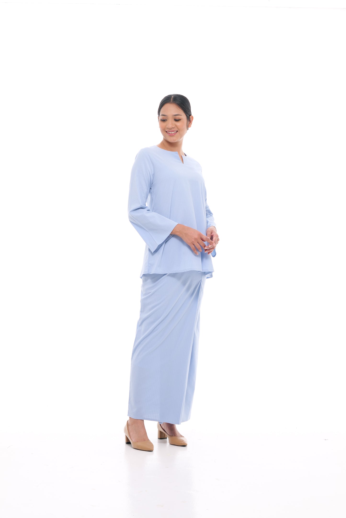 Junita Top in Powder Blue