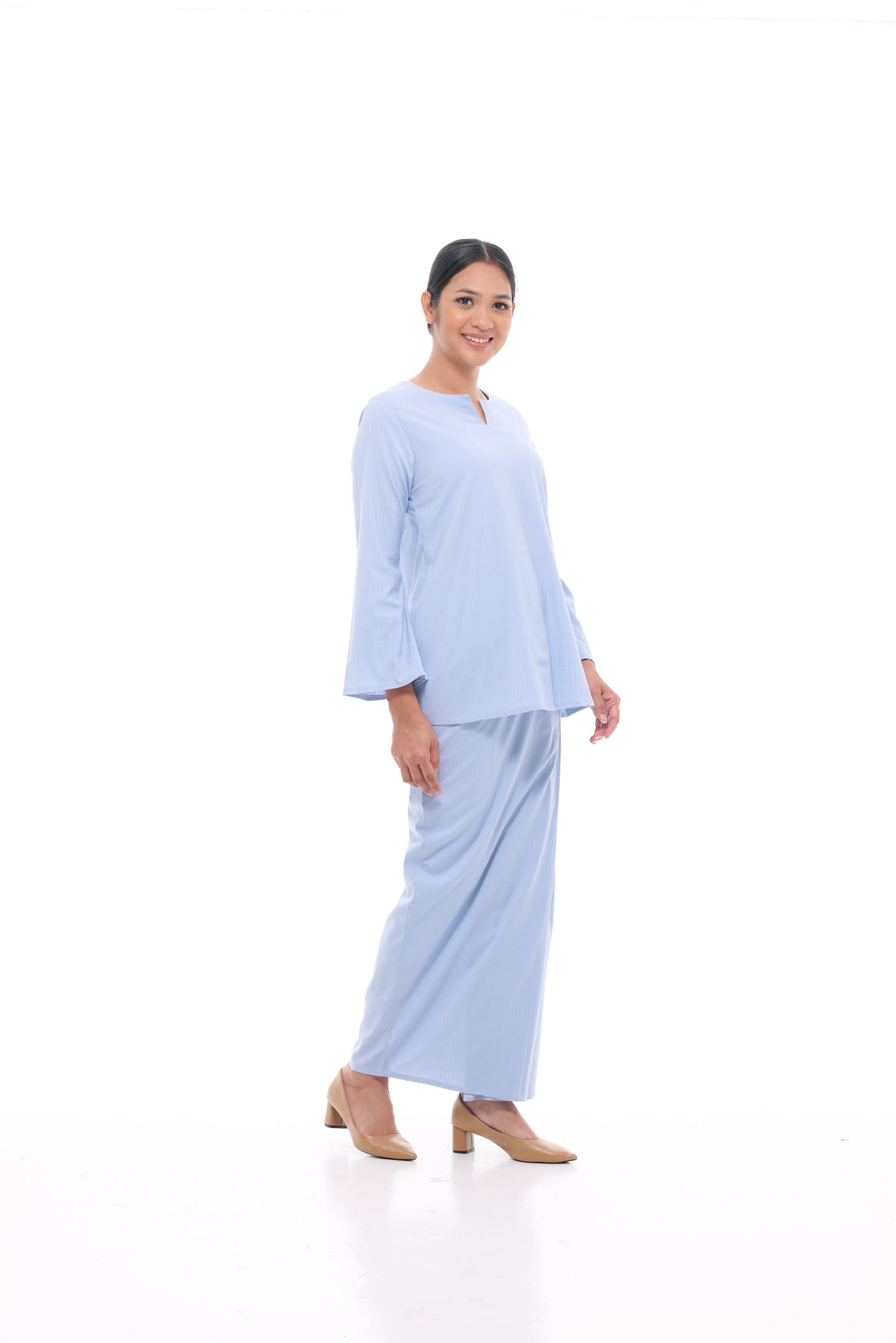 Junita Top in Powder Blue