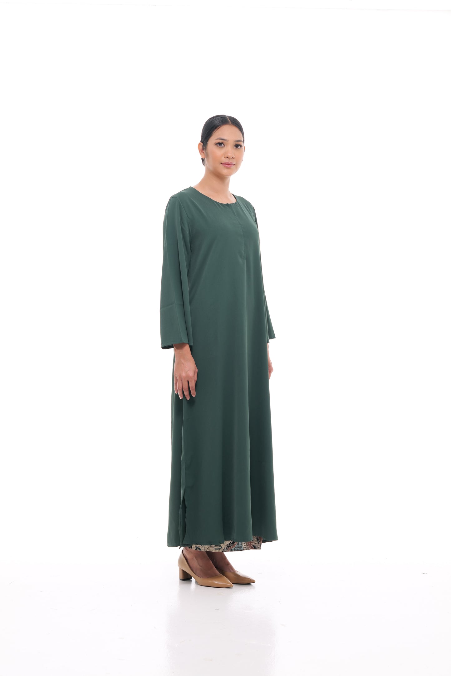 Edza Maxi Dress in Dark Green