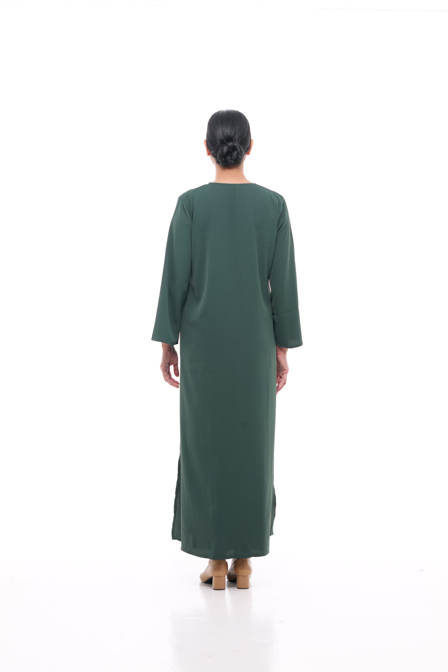 Edza Maxi Dress in Dark Green