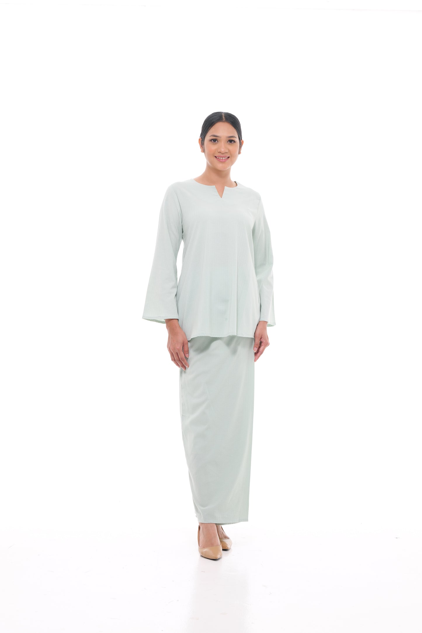 Junita Top in Mint Green