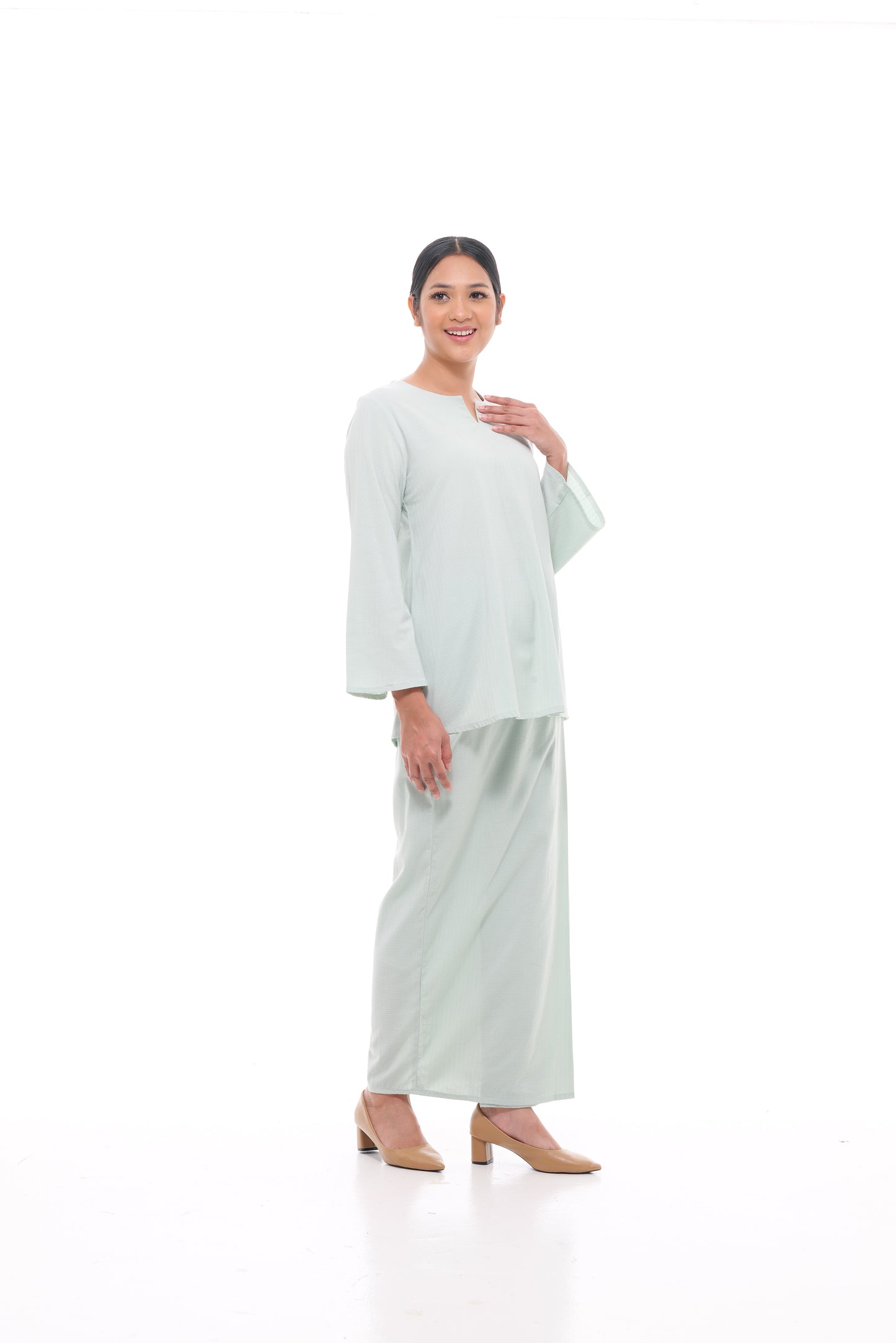 Junita Top in Mint Green