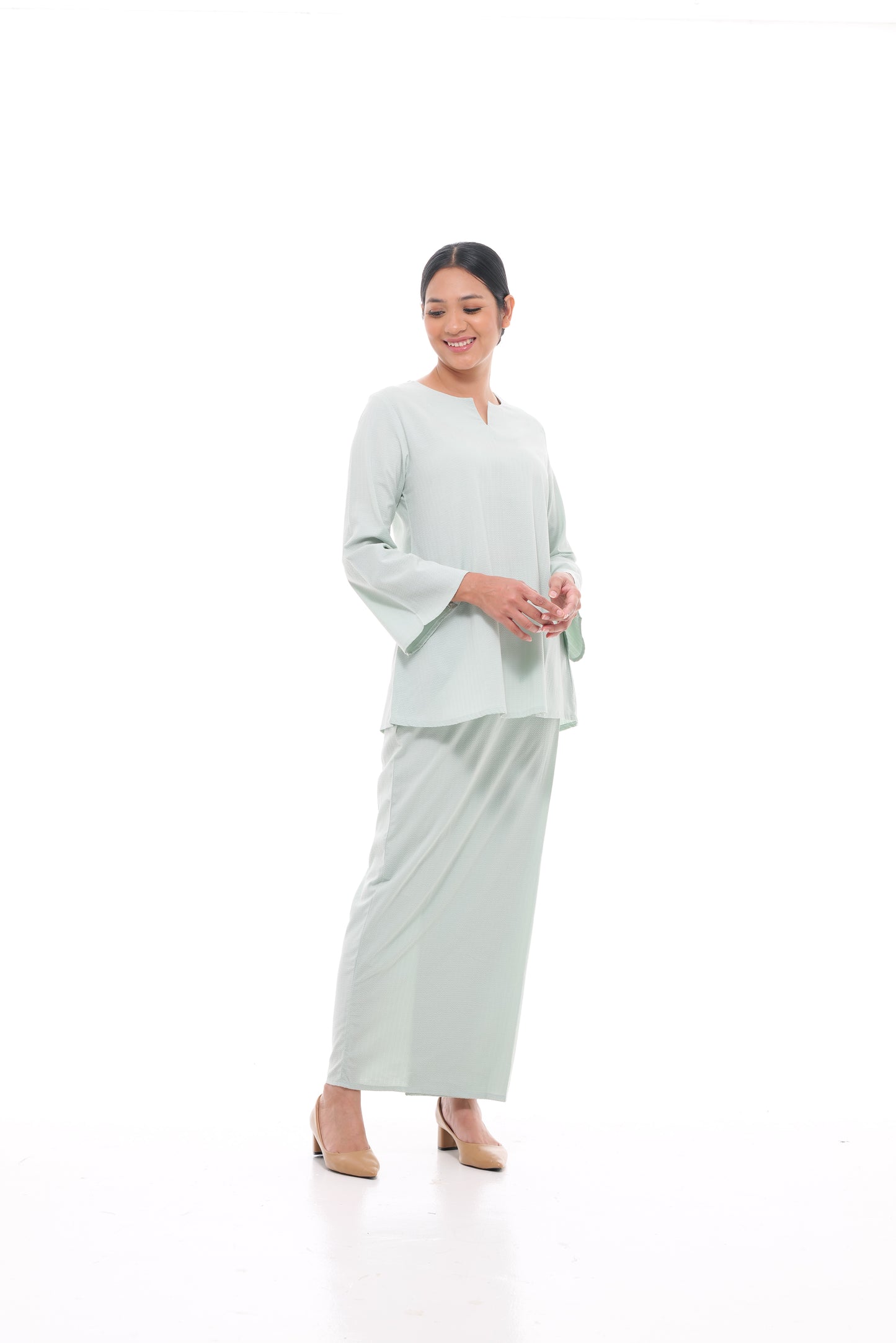 Junita Top in Mint Green