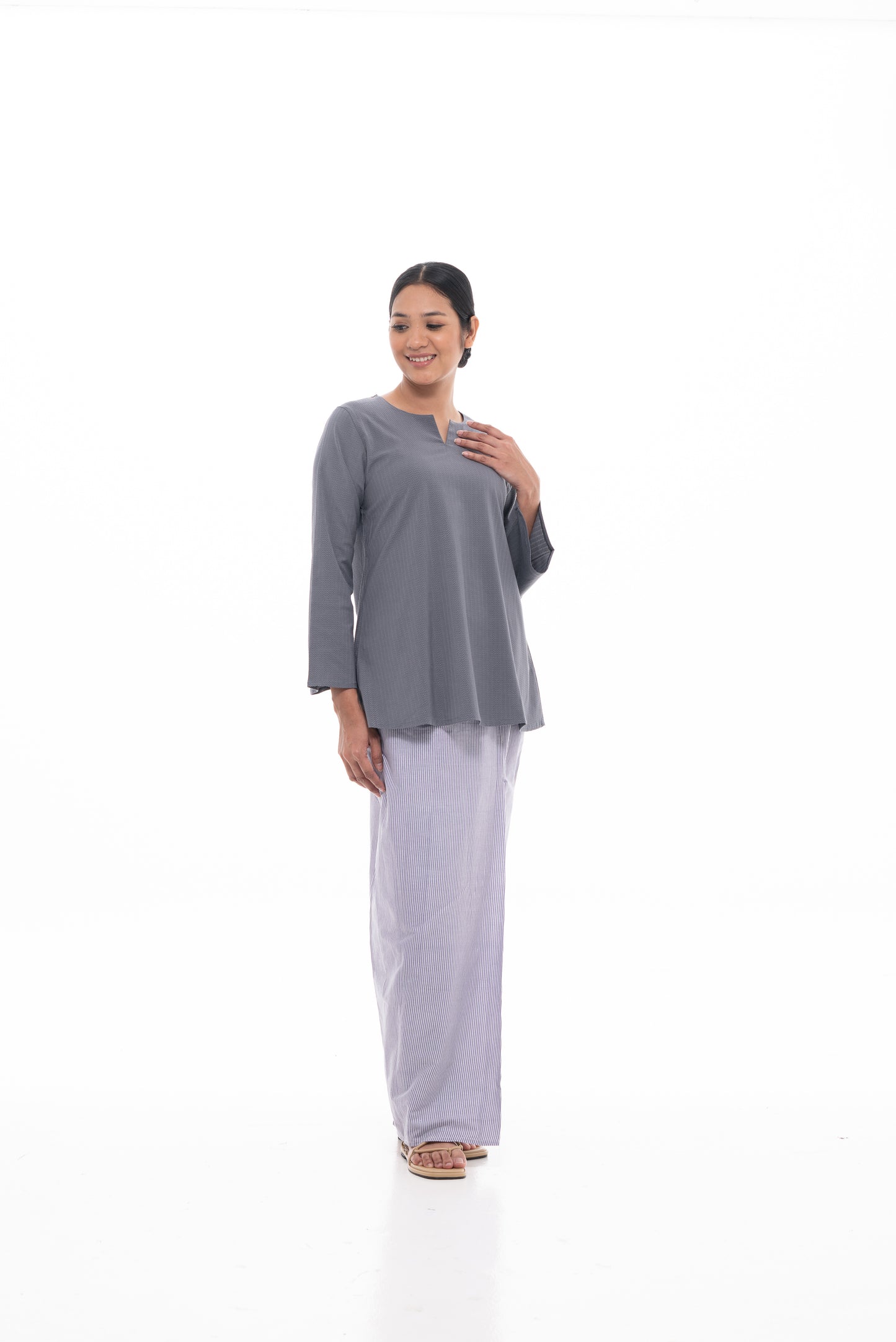 Junita Top in Grey