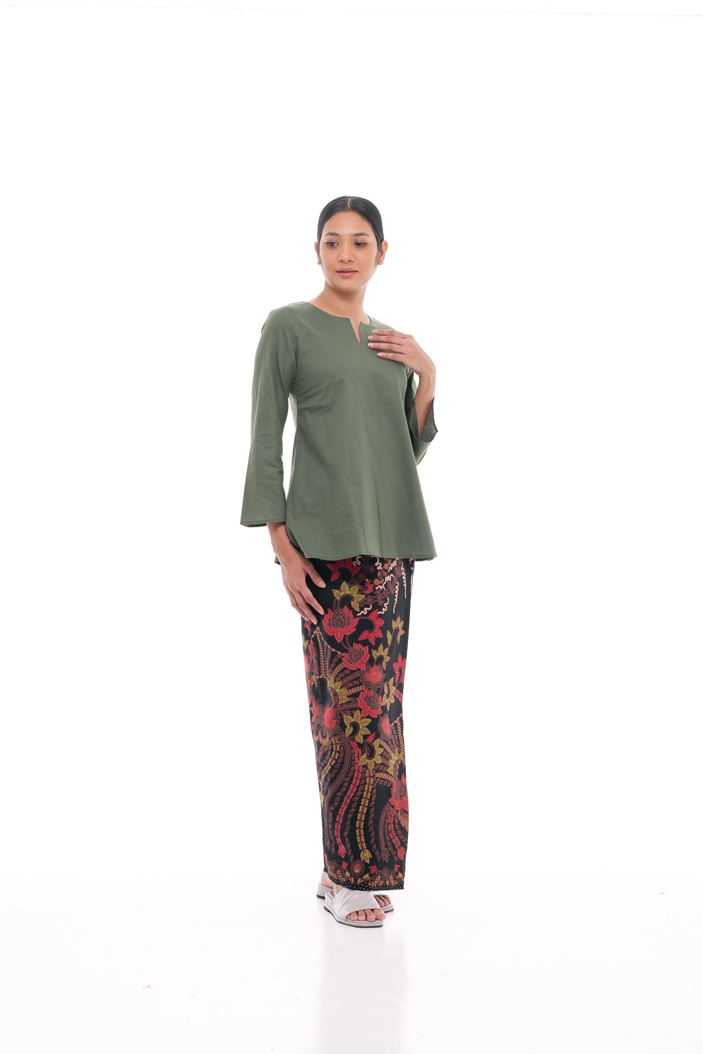Norlida Top In Emerald Green