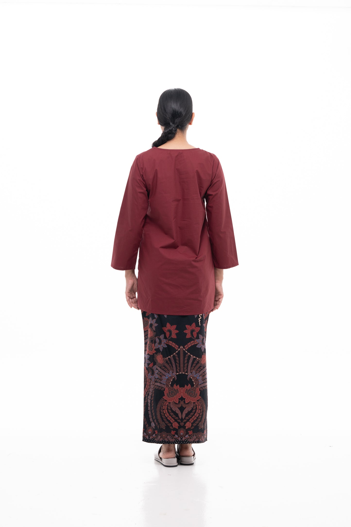 Nabilah Kurung in Maroon