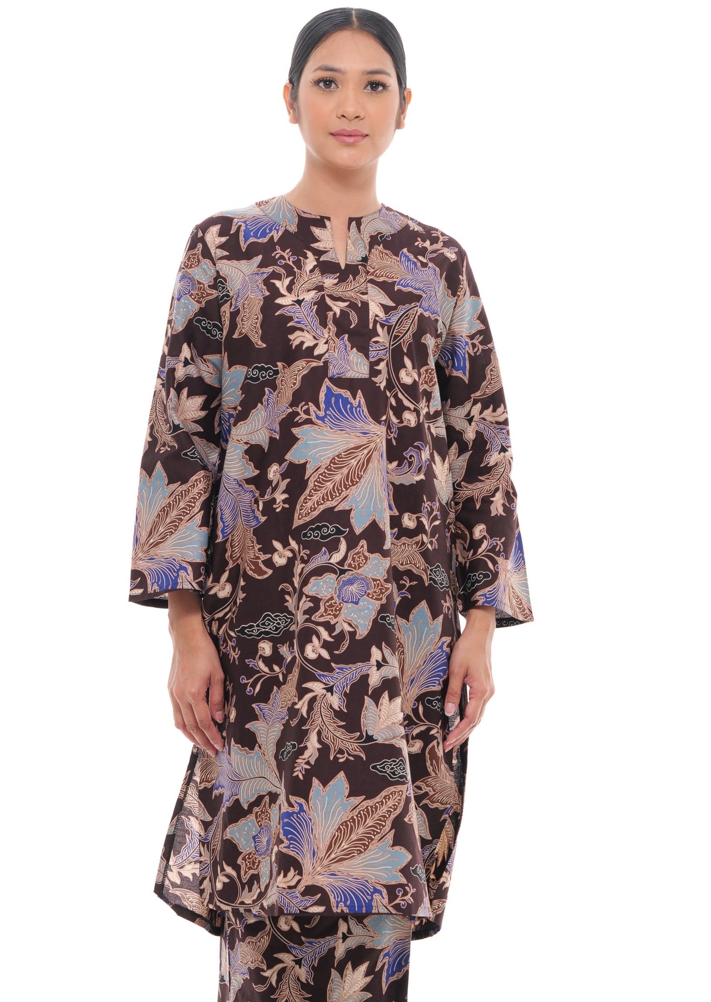 Jalilah Tunic in Brown