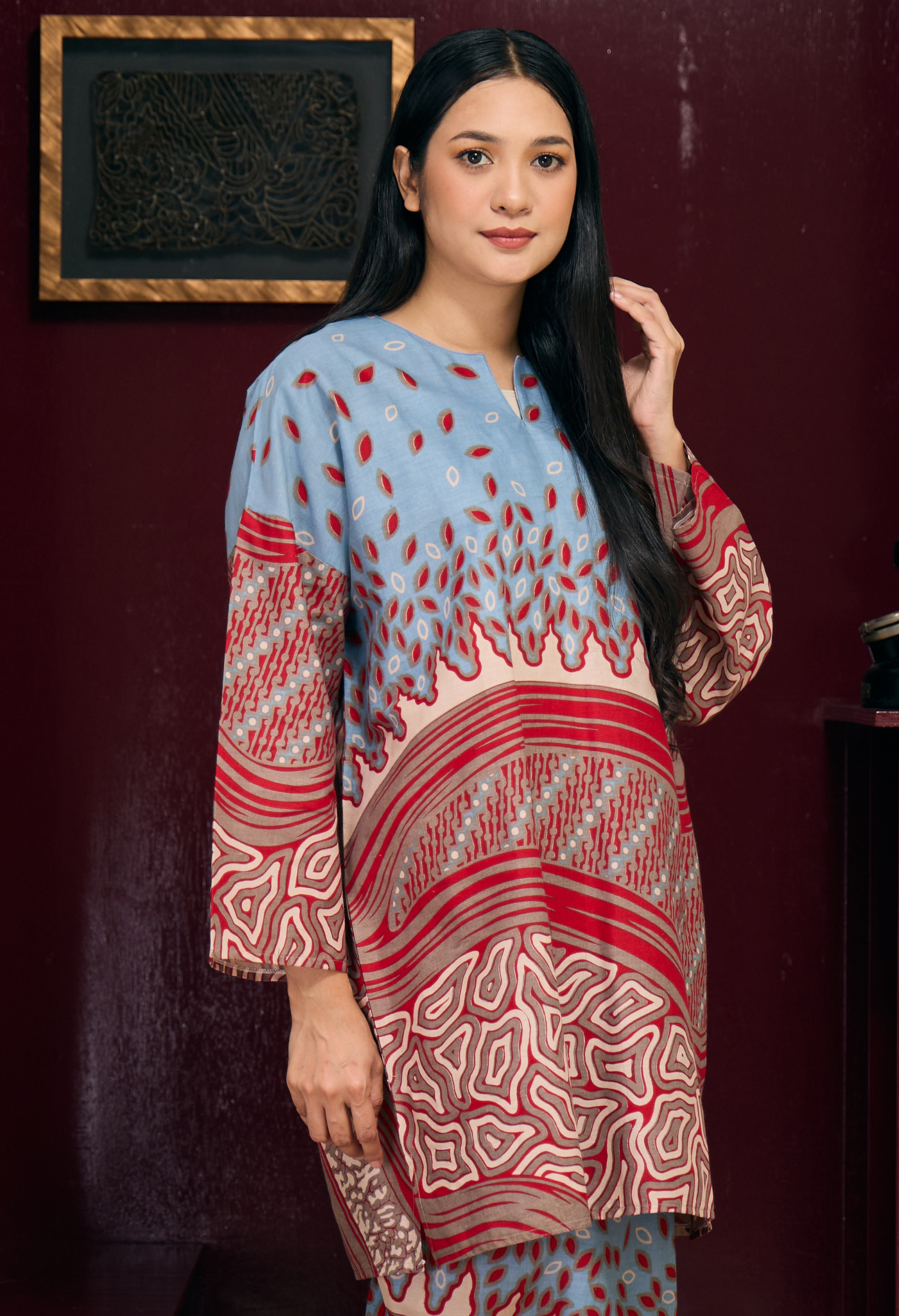 Danae In Blue Red