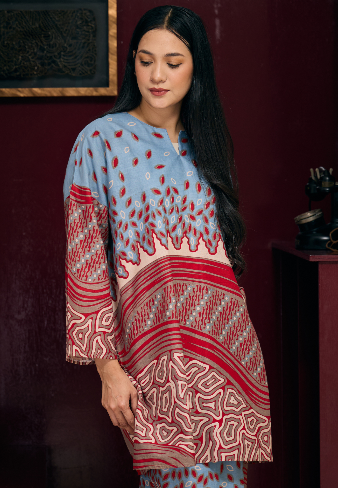 Danae In Blue Red