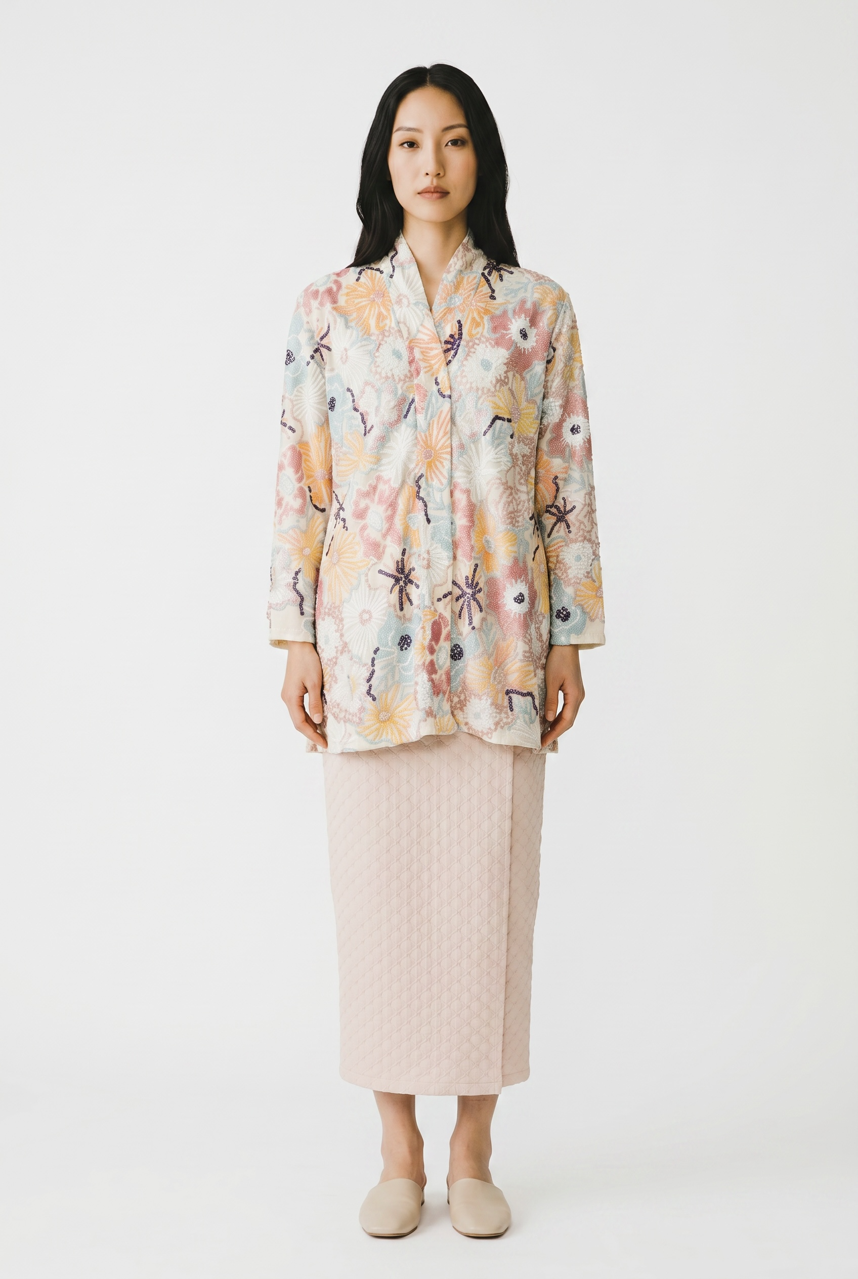 Naira Kimono kebaya in White