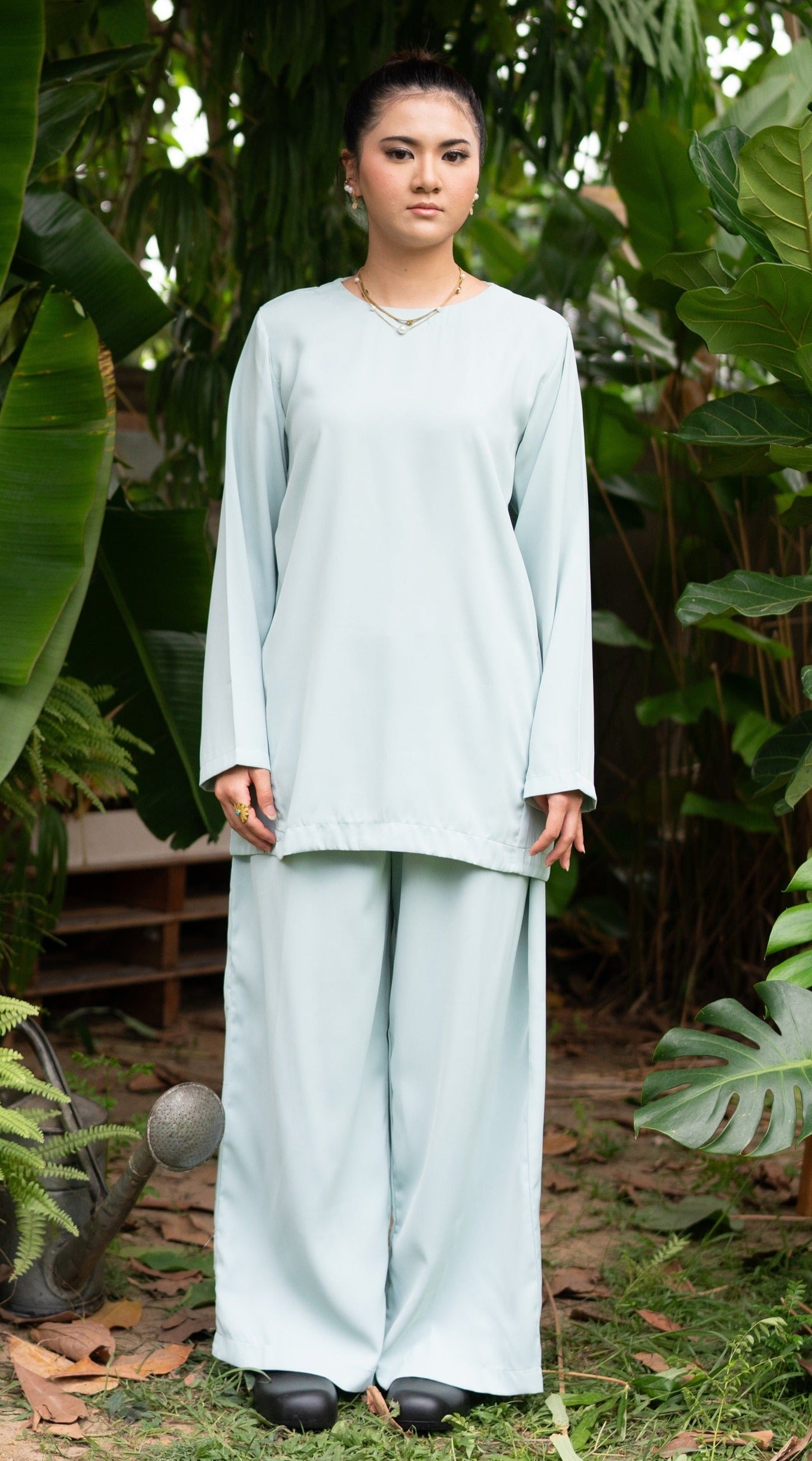 Edza Blouse in Mint Green