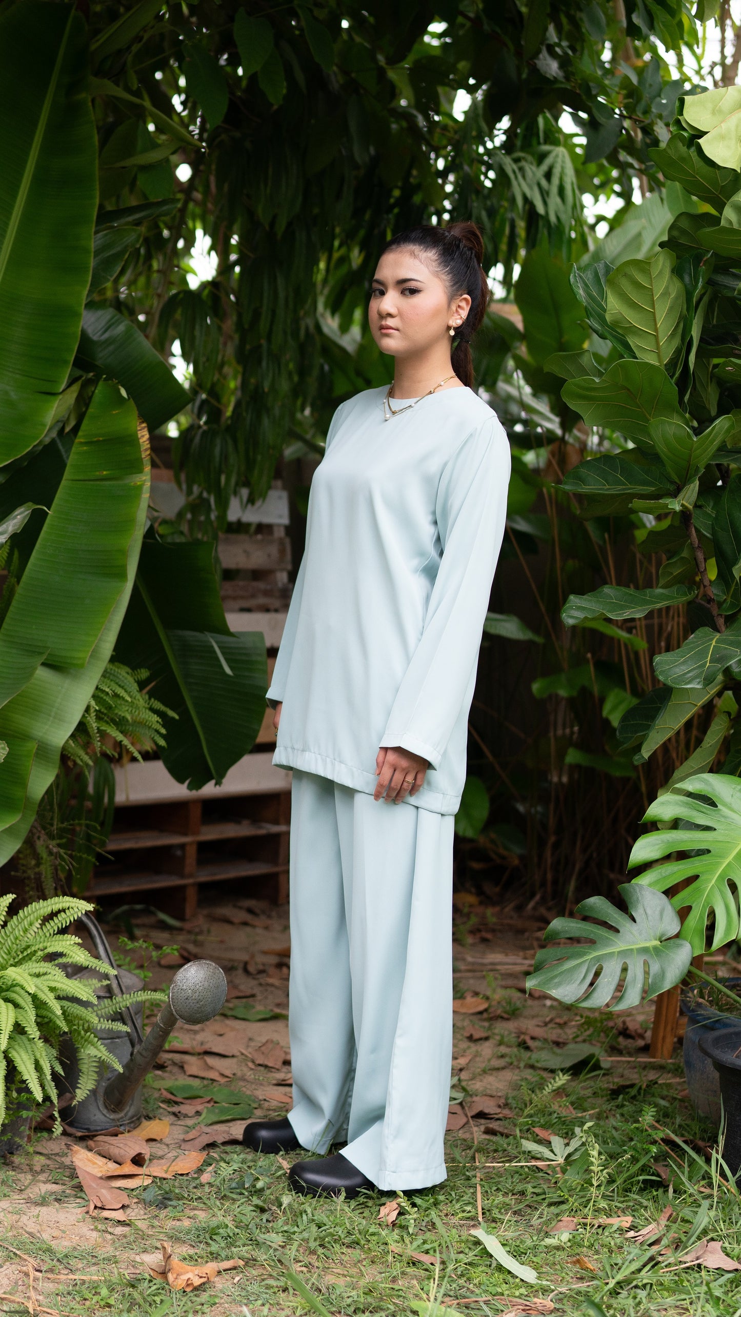 Edza Blouse in Mint Green