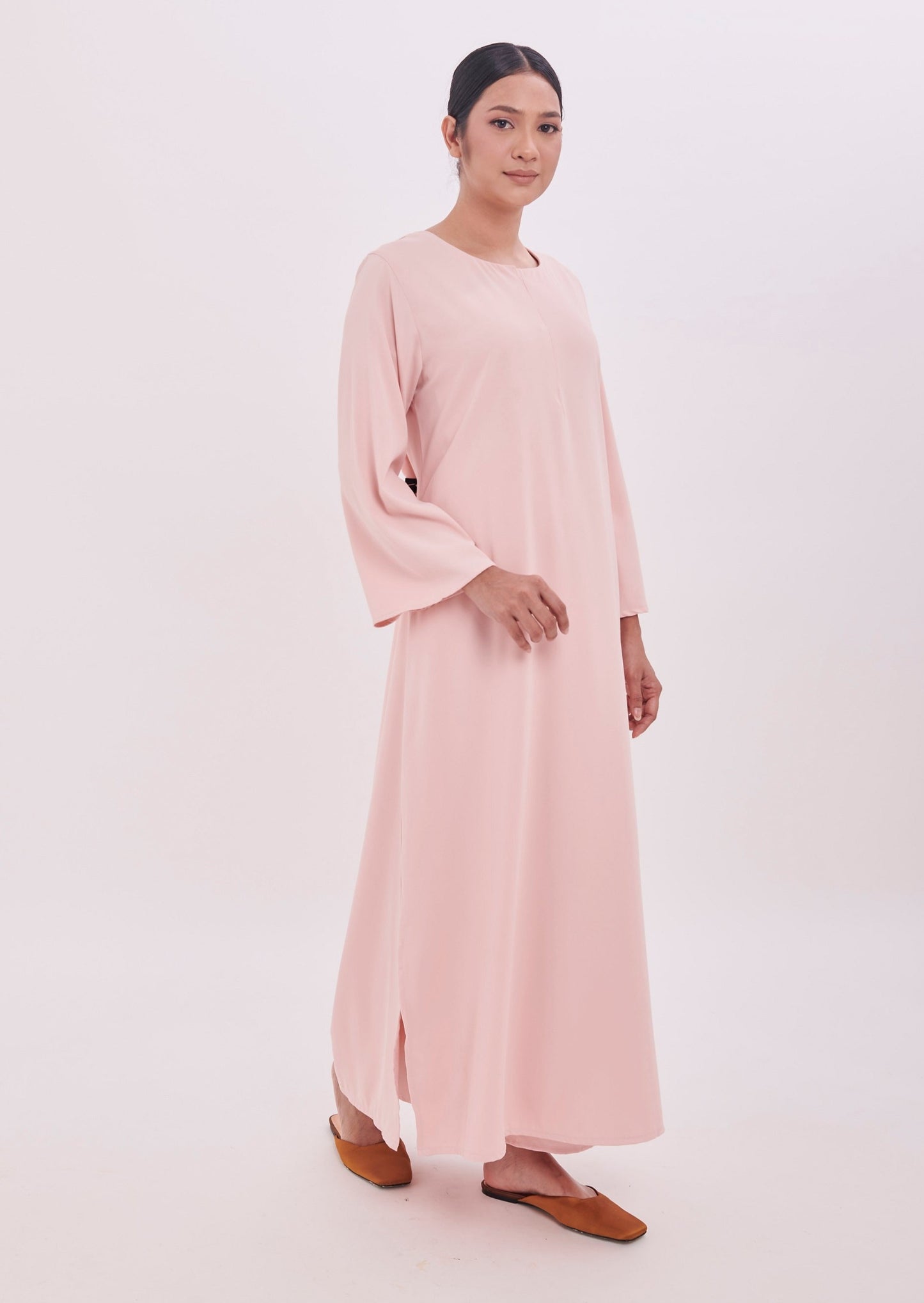 Edza Maxi Dress in Soft Pink