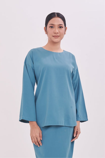 Edza Top in Turquoise