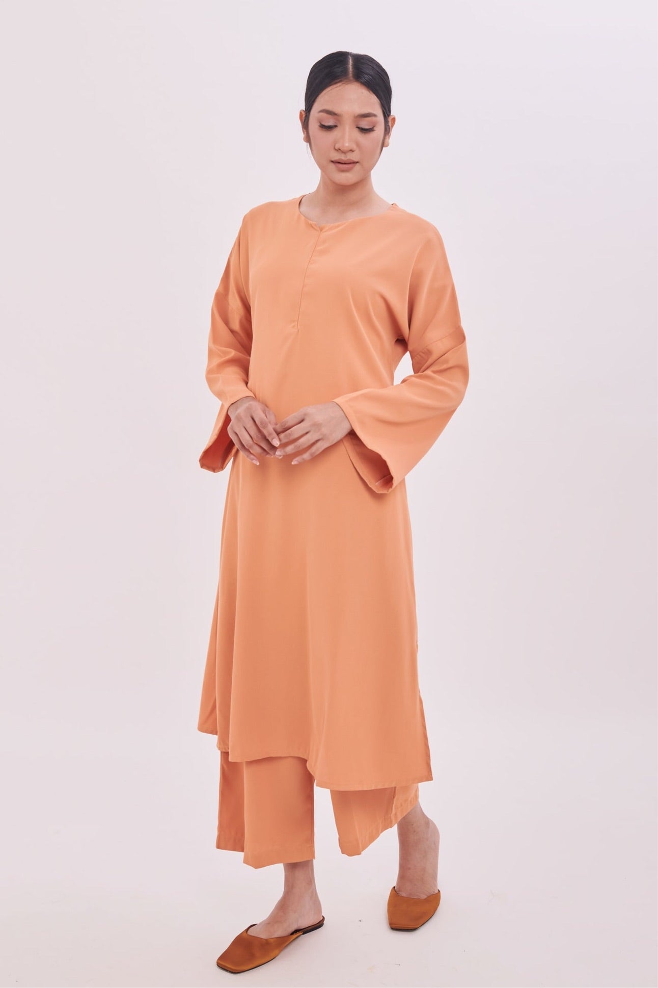 Edza Tunic Top in Peach