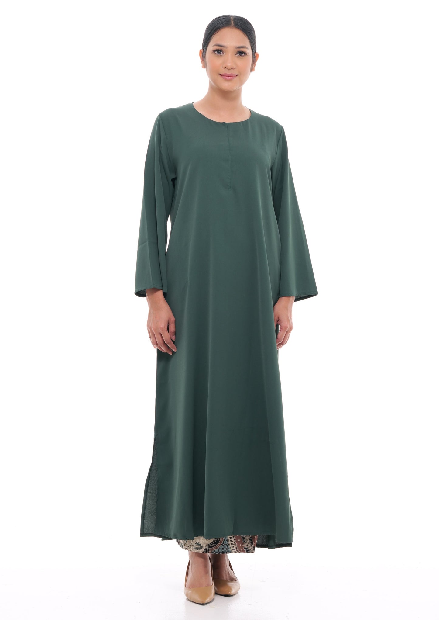 Edza Maxi Dress in Dark Green