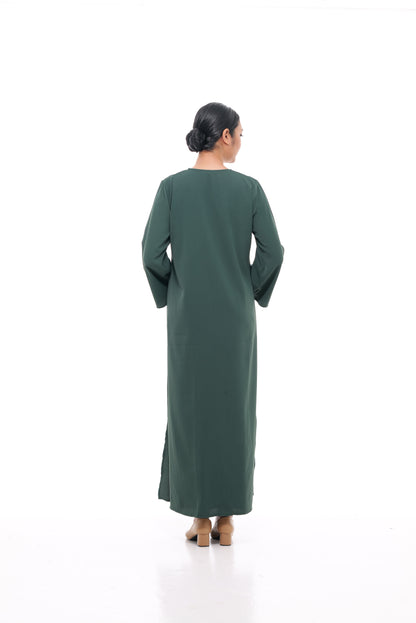 Edza Maxi Dress in Dark Green