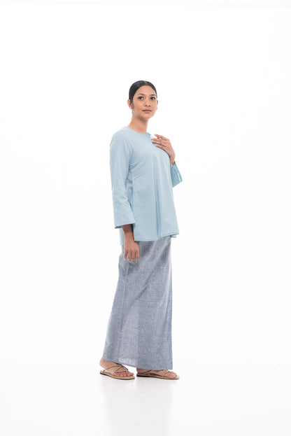 Norlida Top in Stone Blue