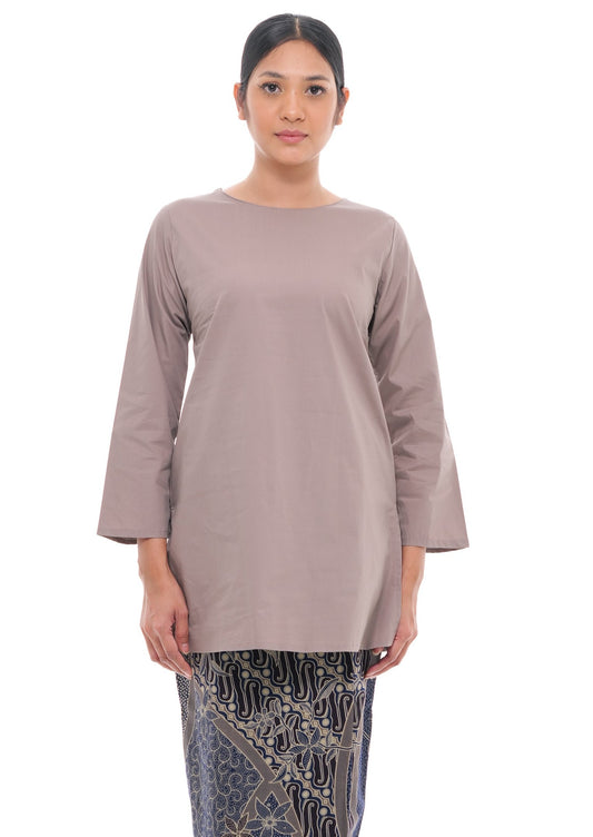 Nabilah Kurung in Earl Grey