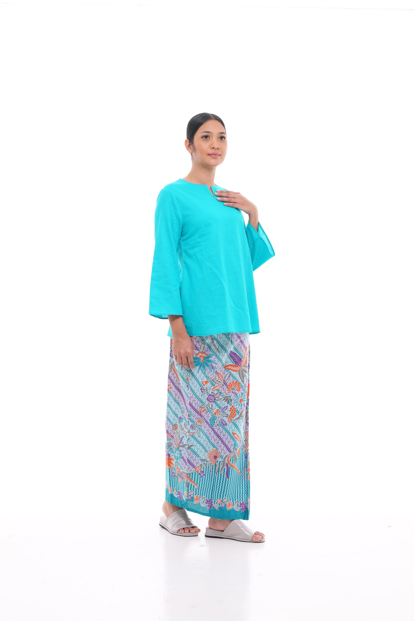 Norlida Top in Turquoise
