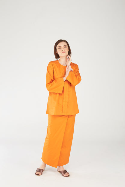 Maryam Blouse in Tangerine