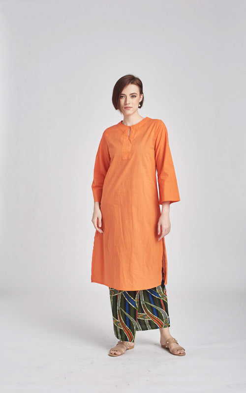 Fatimah Tunic in Orange