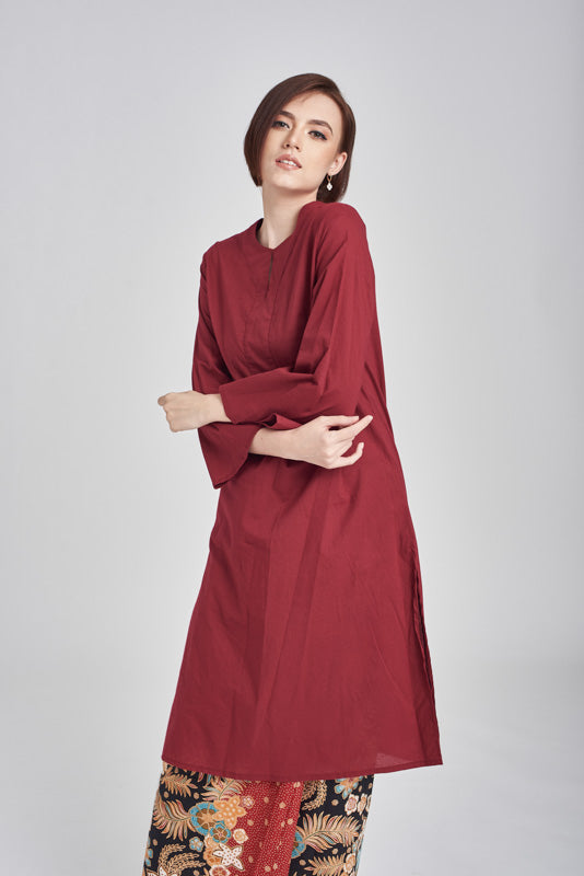 Fatimah Tunic in Maroon